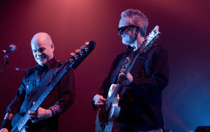 The Mission performing live at Brixton Academy, London, England, Britain.