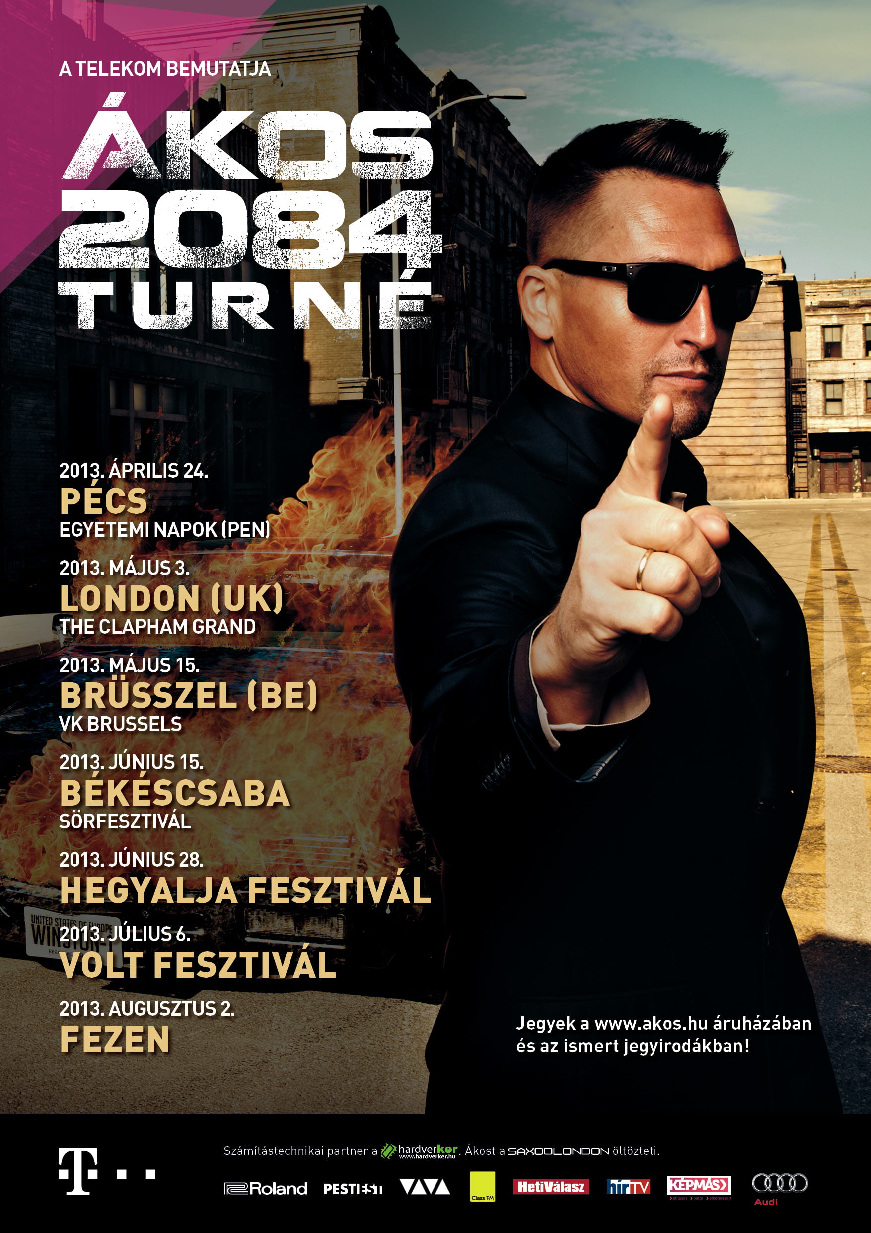 2084 - Plakat A3 - turne helyszinek - TCOM
