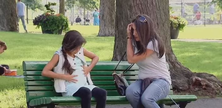 terhes-kislany-video