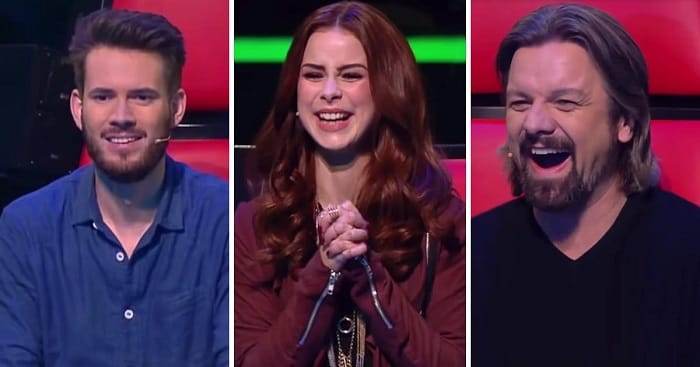 Azt hitték, egy lány áll a színpadon, de amikor megfordították a székeiket... micsoda meglepetés!