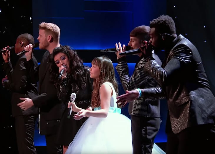 Autista kislánnyal énekelt dalt a Pentatonix, mindenki könnyezett a közönségből