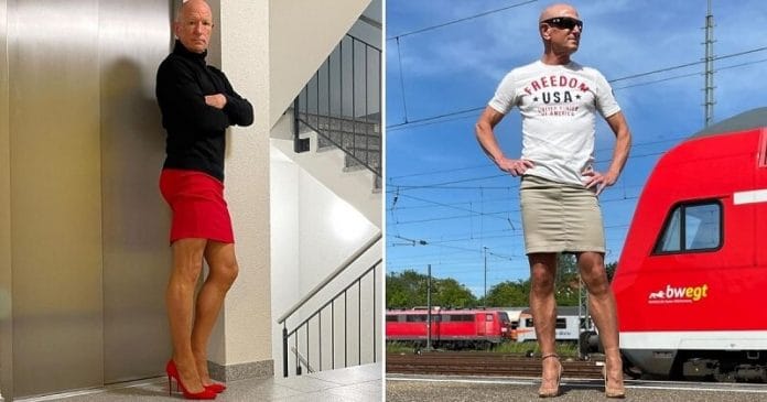 A 3 gyermekes édesapa szoknyában jár dolgozni, azt is elárulta miért