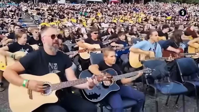 700 gitáros adta elő a világ egyik legismertebb rock dalát, az eredmény pedig lenyűgöző